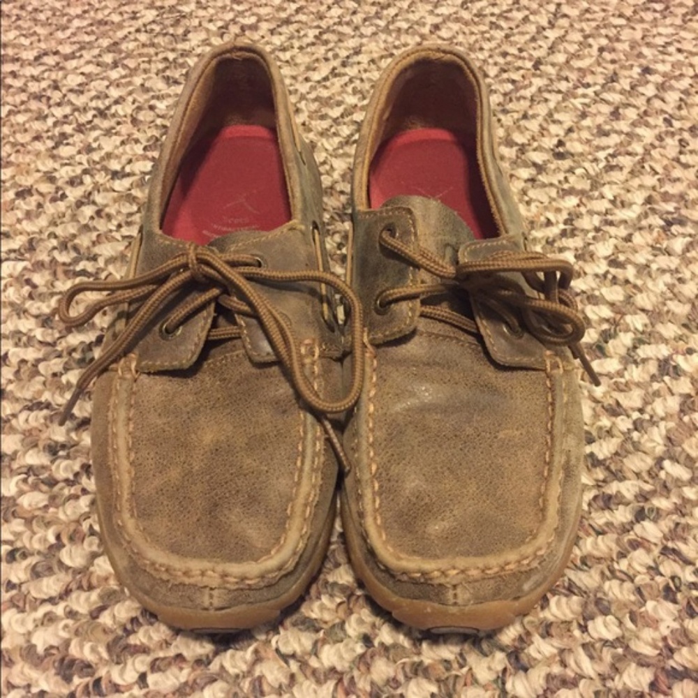 Twisted x leather driving moc size 7